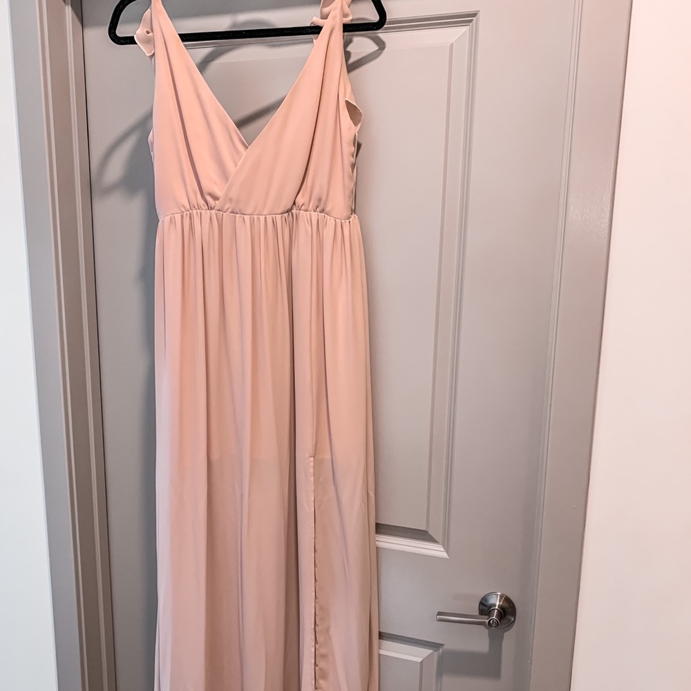 Pink bridesmaid dress